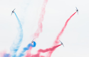 Image showing LEEUWARDEN, THE NETHERLANDS-JUNE 11, 2016: Pilots of Patrouille 