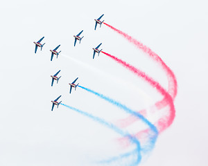 Image showing LEEUWARDEN, THE NETHERLANDS-JUNE 11, 2016: Pilots of Patrouille 