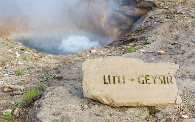 Image showing Little geyser - Iceland