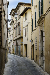 Image showing Narrow street in San Severino