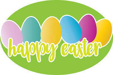 Image showing Happy Easter greeting card