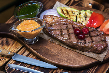 Image showing grilled beef steak