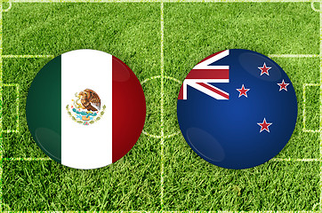 Image showing Mexico vs New Zealand football match