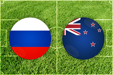 Image showing Russia vs New Zealand football match