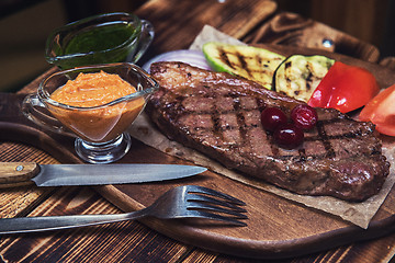 Image showing grilled beef steak