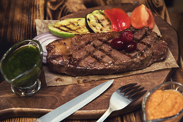 Image showing grilled beef steak