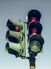 Image showing Vintage looking Traffic Light
