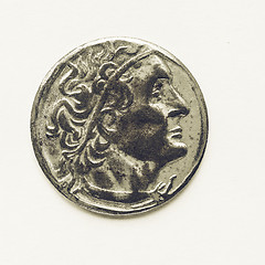 Image showing Vintage Old Greek coin
