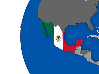 Image showing Mexico on globe