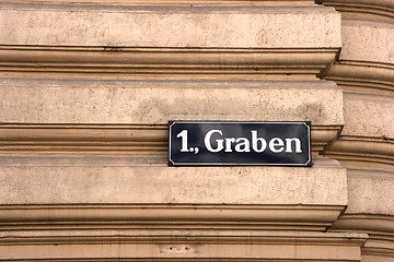 Image showing Graben street