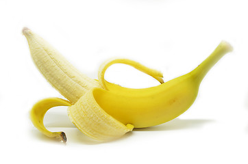 Image showing Peeled yellow banana