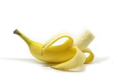 Image showing Peeled yellow banana