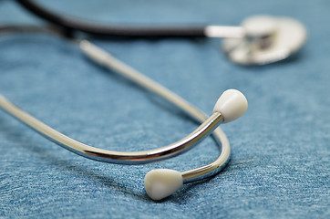 Image showing Medical Stethoscope on a blue background