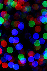 Image showing Abstract light bokeh background