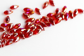 Image showing Shining red beads