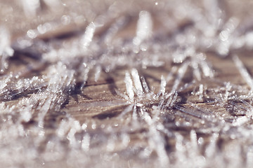 Image showing Morning frost - macro picture