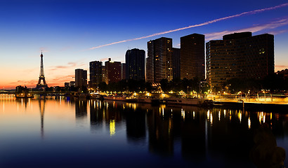 Image showing Paris at night