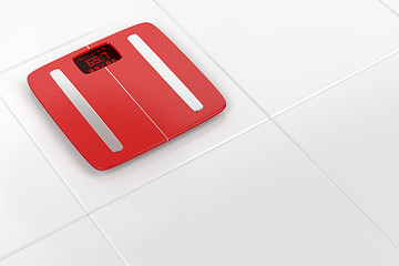 Image showing Red weight scale