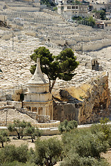 Image showing Kidron Valley and the Mount of Olives in Israel