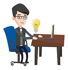 Image showing Successful business idea vector illustration.