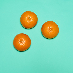 Image showing The fresh Tangerines closeup