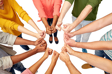 Image showing hands of international people showing thumbs up