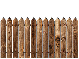 Image showing wooden fence