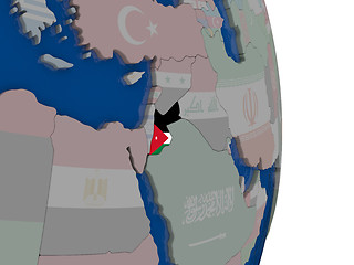 Image showing Jordan with its flag