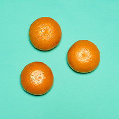 Image showing The fresh Tangerines closeup