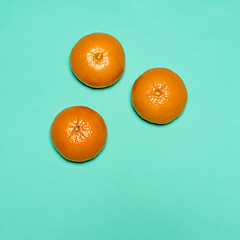 Image showing The fresh Tangerines closeup