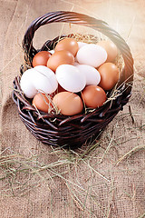 Image showing fresh eggs