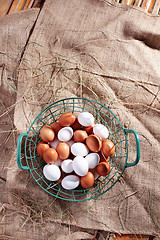 Image showing fresh eggs