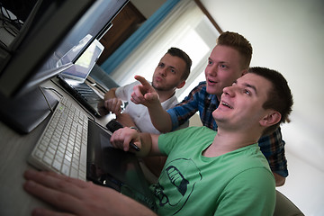 Image showing a group of graphic designers at work