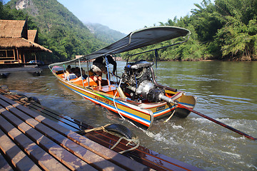 Image showing transport for travelers on Khwae river