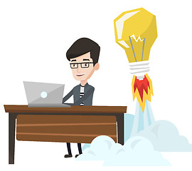 Image showing Successful business idea vector illustration.