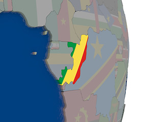 Image showing Congo with its flag