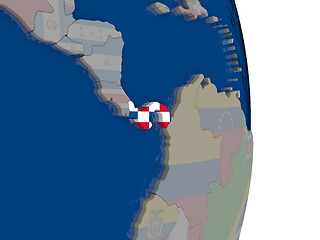 Image showing Panama with its flag