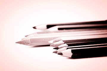 Image showing Close-up pencil.