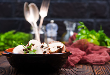 Image showing raw mushroom