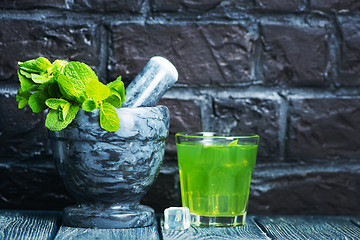 Image showing mint drink