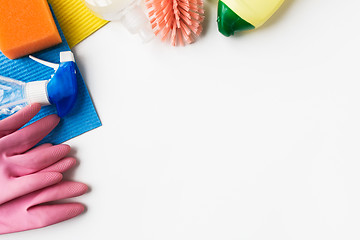 Image showing cleaning stuff on white background