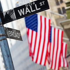 Image showing Wall street, New York, USA.