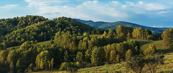 Image showing Beauty dawn in the mountains