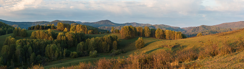 Image showing Beauty dawn in the mountains