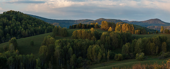 Image showing Beauty dawn in the mountains