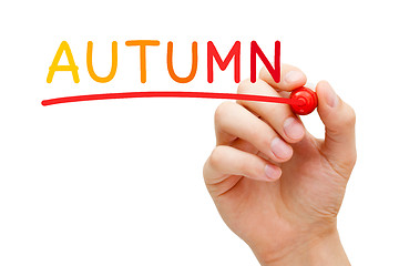 Image showing Autumn Handwritten With Marker