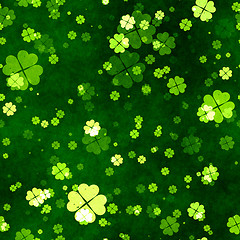 Image showing a grunge seamless clover texture