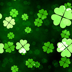 Image showing a grunge seamless clover texture