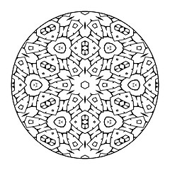 Image showing Mandala Black and White