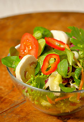 Image showing Tasty fresh salad